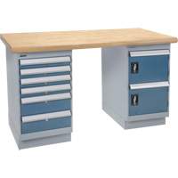 Heavy-Duty Workbench, Door & Drawers, 1500 lbs. Cap., 72" W x 36" D, 34" H CSL Industriel Inc.