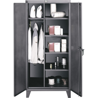 Wardrobe/Storage Cabinets, Steel, 36" W x 24" D x 72" H, Grey CSL Industriel Inc.