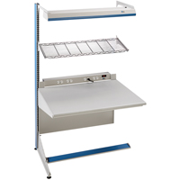 Postes de travail modulaires ergonomiques - Exemples de configurations - A-SA Ajouts &agrave; un c&ocirc;t&eacute;, 36" la x 28" p x 84" h, Ajout &agrave; un c&ocirc;t&eacute; CSL Industriel Inc.