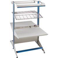 Postes de travail modulaires ergonomiques - Exemples de configurations - A-DC Ajouts de coin &agrave; deux c&ocirc;t&eacute;s, 36" la x 56" p x 84" h, Ajout de coin &agrave; deux c&ocirc;t&eacute;s CSL Industriel Inc.