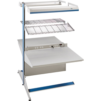 Postes de travail modulaires ergonomiques - Exemples de configurations - A-DA Ajouts &agrave; deux c&ocirc;t&eacute;s, 36" la x 56" p x 84" h, Ajout &agrave; deux c&ocirc;t&eacute;s CSL Industriel Inc.
