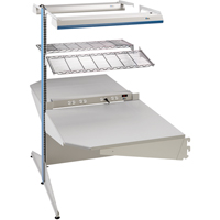 Postes de travail modulaires ergonomiques - Exemples de configurations - A-DC Ajouts de coin &agrave; deux c&ocirc;t&eacute;s, 36" la x 56" p x 84" h, Ajout de coin &agrave; deux c&ocirc;t&eacute;s CSL Industriel Inc.