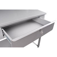Open Floor Style Shop Desk, 34-1/2" W x 30" D x 53" H, Grey CSL Industriel Inc.
