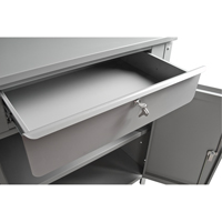 Cabinet Style Shop Desk, 34-1/2" W x 30" D x 53" H, Grey CSL Industriel Inc.