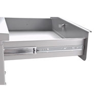 Cabinet Style Shop Desk, 34-1/2" W x 30" D x 53" H, Grey CSL Industriel Inc.