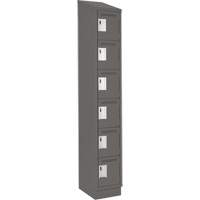 Petits casiers Clean Line, 6 niveaux, 12" x 18" x 82", Acier, Charbon, Rivet (assembl&eacute;) CSL Industriel Inc.
