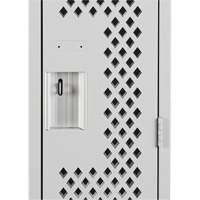 Casiers Clean Line, 2 niveaux, 12" x 12" x 72", Acier, Gris, Rivet (assembl&eacute;), Perfor&eacute; CSL Industriel Inc.