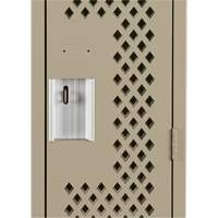 Casiers Clean Line, 12" x 12" x 72", Acier, Beige, Rivet (assembl&eacute;), Perfor&eacute; CSL Industriel Inc.