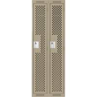Casiers Clean Line, Bloc de 2, 24" x 15" x 72", Acier, Beige, Rivet (assembl&eacute;), Perfor&eacute; CSL Industriel Inc.