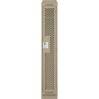 Casiers Clean Line, 12" x 18" x 82", Acier, Beige, Rivet (assembl&eacute;), Perfor&eacute; CSL Industriel Inc.