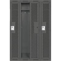 Casiers Clean Line, Bloc de 4, 48" x 12" x 72", Acier, Charbon, Rivet (assembl&eacute;), Perfor&eacute; CSL Industriel Inc.