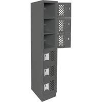 Petit casier perfor&eacute; Clean-Line, 6 niveaux, 15" x 72" x 12", Acier CSL Industriel Inc.