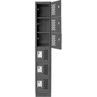 Petit casier perfor&eacute; Clean-Line, 6 niveaux, 15" x 72" x 12", Acier CSL Industriel Inc.