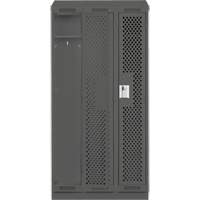 Casiers Clean Line, Bloc de 3, 36" x 18" x 82", Acier, Charbon, Rivet (assembl&eacute;), Perfor&eacute; CSL Industriel Inc.