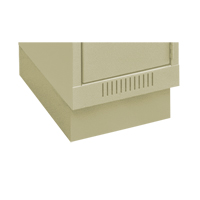 Base en retrait pour casiers &eacute;conomiques Clean Line, 1 Blocs, 4" lo x 12" la x 18" p, Beige, Acier CSL Industriel Inc.