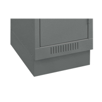 Base en retrait pour casiers &eacute;conomiques Clean Line, 1 Blocs, 4" lo x 12" la x 18" p, Acier CSL Industriel Inc.