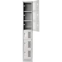 Petit casier perfor&eacute; Clean-Line, 6 niveaux, 15" x 72" x 12", Acier CSL Industriel Inc.