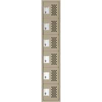 Petits casiers &eacute;conomiques assembl&eacute;s et perfor&eacute;s Clean Line, 6 niveaux, 18" x 72" x 12", Acier CSL Industriel Inc.