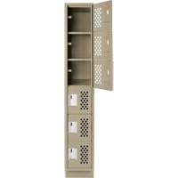 Petits casiers &eacute;conomiques assembl&eacute;s et perfor&eacute;s Clean Line, 6 niveaux, 18" x 72" x 12", Acier CSL Industriel Inc.