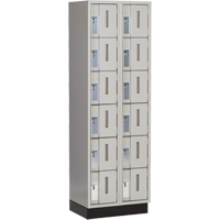 Casiers robustes Concorde, 6 niveaux, Bloc de 2, 24" x 18" x 76", Acier, Gris, Soud&eacute; (assembl&eacute;) CSL Industriel Inc.