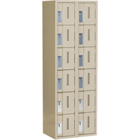 Casiers robustes Concorde, 6 niveaux, Bloc de 2, 24" x 18" x 72", Acier, Beige, Soud&eacute; (assembl&eacute;) CSL Industriel Inc.