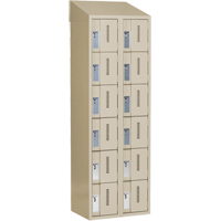 Casiers robustes Concorde, 6 niveaux, Bloc de 2, 24" x 18" x 78", Acier, Beige, Soud&eacute; (assembl&eacute;) CSL Industriel Inc.
