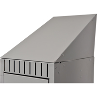 Dessus en pente, Bloc de 1, 18" p x 12" la x 10" ha, Gris, Acier CSL Industriel Inc.