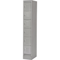 Casiers, 6 niveaux, 12" x 18" x 76", Acier, Gris, D&eacute;mont&eacute; CSL Industriel Inc.