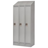 Casiers, Bloc de 3, 36" x 18" x 86", Acier, Gris, D&eacute;mont&eacute; CSL Industriel Inc.