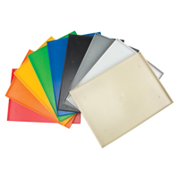 Fond de casier, Convient aux casiers 12" x 18", Gris p&acirc;le, Plastique CSL Industriel Inc.