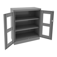 C-Thru Counter High Cabinet, Steel, 2 Shelves, 42" H x 36" W x 18" D CSL Industriel Inc.