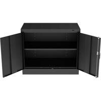 Standard Desk-High Cabinet, Steel, 30" H x 36" W x 18" D, Black CSL Industriel Inc.