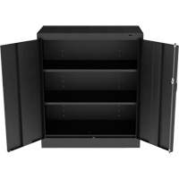 Standard Counter-High Cabinet, Steel, 2 Shelves, 42" H x 36" W x 18" D, Black CSL Industriel Inc.