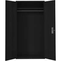 Armoire garde-robe, Acier, 36" la x 18" p x 72" h, Noir CSL Industriel Inc.