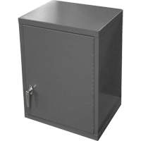 Wall-Mounted Cabinet, 27" H x 13-11/16" W x 18" D, 2 Shelves, Steel, Grey CSL Industriel Inc.