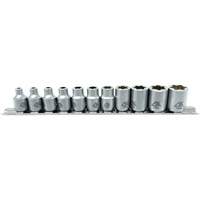 Flat-Cut E-"Star" Socket Set, 11 Pieces, 3/8" Drive Size CSL Industriel Inc.