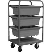 Mobile Tub Rack, Double-sided, 3 bins, 26" W x 18" D x 42" H CSL Industriel Inc.