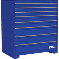 Armoire &agrave; tiroirs modulaire, 8 tiroirs, 24" la x 24" p x 40" h, Bleu CSL Industriel Inc.