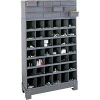 Unit&eacute; de stockage modulaire pour petites pi&egrave;ces, Acier, 18 tiroirs, 33-3/4" x 12-1/4" x 58-5/8", Gris CSL Industriel Inc.