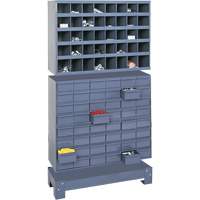 Unit&eacute; de stockage modulaire pour petites pi&egrave;ces, Acier, 48 tiroirs, 33-3/4" x 12-1/4" x 58-3/8", Gris CSL Industriel Inc.