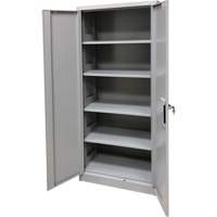 Storage Cabinet, Steel, 4 Shelves, 66" H x 30" W x 15" D, Grey CSL Industriel Inc.