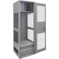 Gear Locker with Door, Steel, 24" W x 24" D x 72" H, Grey CSL Industriel Inc.