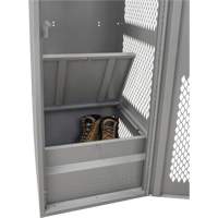 Gear Locker with Door, Steel, 24" W x 24" D x 72" H, Grey CSL Industriel Inc.