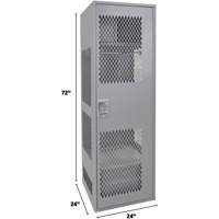 Gear Locker with Door, Steel, 24" W x 24" D x 72" H, Grey CSL Industriel Inc.