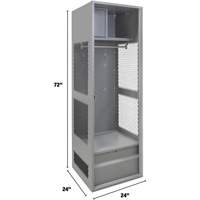 Gear Locker, Steel, 24" W x 24" D x 72" H, Grey CSL Industriel Inc.