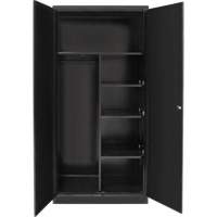 Combination Storage Cabinet, 36" W x 18" D x 72" H, Black CSL Industriel Inc.