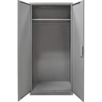 Armoire garde-robe, Acier, 36" la x 18" p x 72" h, Gris CSL Industriel Inc.