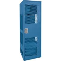 Casier pour &eacute;quipement avec porte, Acier, 24" la x 24" p x 72" h, Bleu fonc&eacute; CSL Industriel Inc.