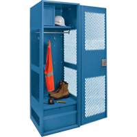 Casier pour &eacute;quipement avec porte, Acier, 24" la x 24" p x 72" h, Bleu fonc&eacute; CSL Industriel Inc.