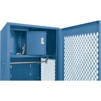 Casier pour &eacute;quipement avec porte, Acier, 24" la x 24" p x 72" h, Bleu fonc&eacute; CSL Industriel Inc.